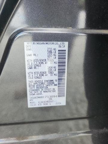 5N1AR2MN8EC713094 - 2014 NISSAN PATHFINDER S Графитовый фото 13