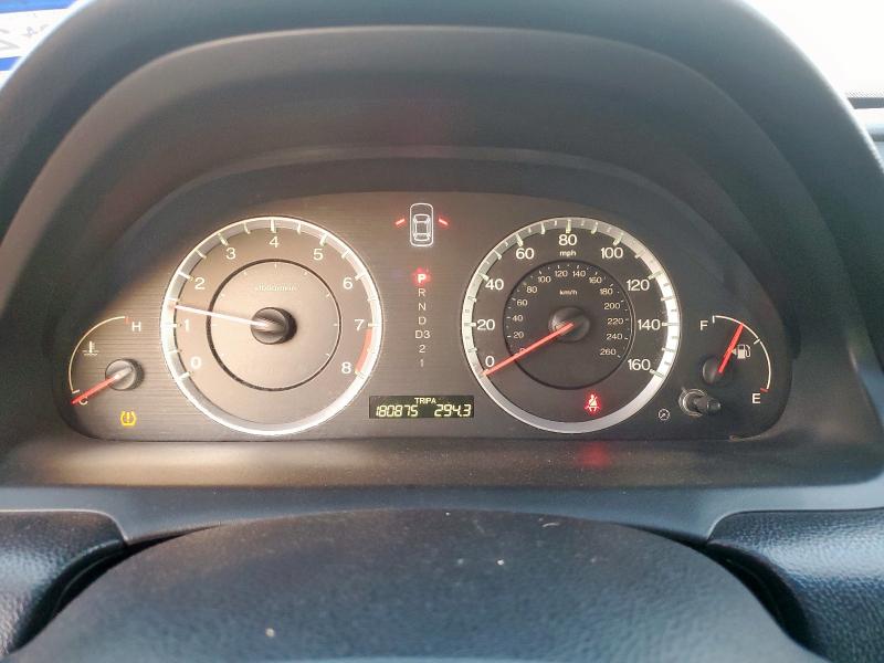 1HGCS12818A012083 - 2008 HONDA ACCORD EXL წითელი ფოტო 9