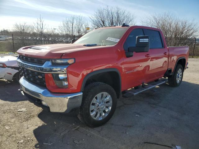 1GC4YNEY9NF328303 - 2022 CHEVROLET SILVERADO K2500 HEAVY DUTY LT RED photo 1