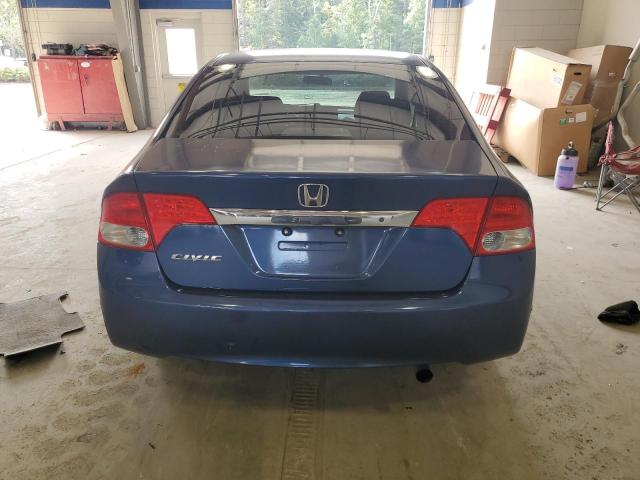 2HGFA16509H535985 - 2009 HONDA CIVIC LX BLUE photo 6