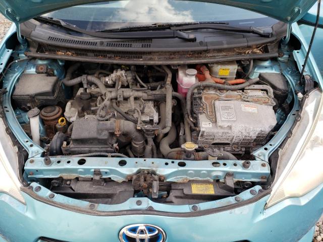 JTDKDTB34C1025195 - 2012 TOYOTA PRIUS C 蓝色 照片 12
