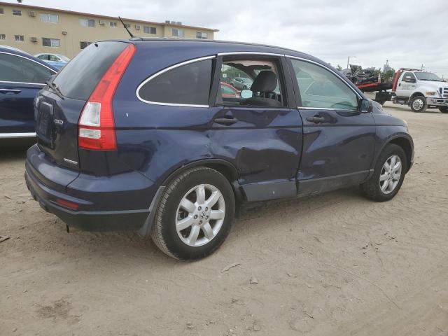 5J6RE4H4XBL037754 - 2011 HONDA CR-V SE BLUE photo 3