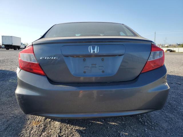 2HGFB2F54CH102423 - 2012 HONDA CIVIC LX CHARCOAL photo 6