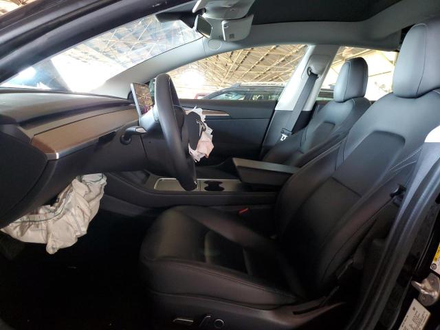 5YJ3E1EB0NF120078 - 2022 TESLA MODEL 3 BLACK photo 7
