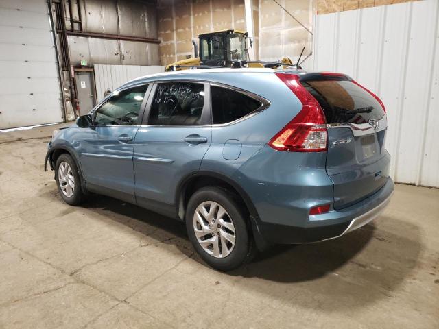 2HKRM4H7XGH639522 - 2016 HONDA CR-V EXL TEAL photo 2