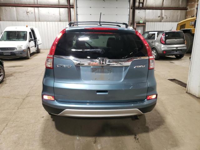 2HKRM4H7XGH639522 - 2016 HONDA CR-V EXL TEAL photo 6