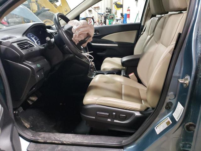2HKRM4H7XGH639522 - 2016 HONDA CR-V EXL TEAL photo 7