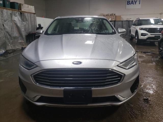 3FA6P0CD6KR272582 - 2019 FORD FUSION SEL SILVER photo 5