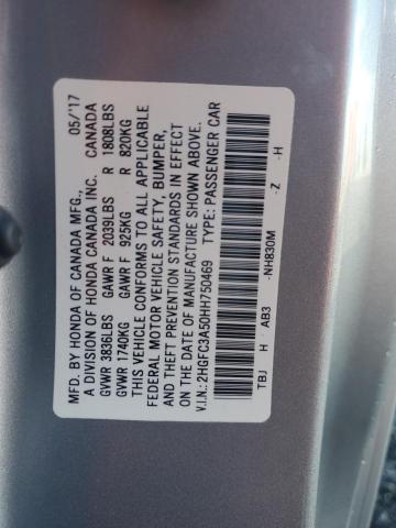 2HGFC3A50HH750469 - 2017 HONDA CIVIC SI 灰色 照片 13