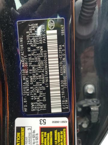 4T1K61AK0NU002663 - 2022 TOYOTA CAMRY XSE Qara foto 12