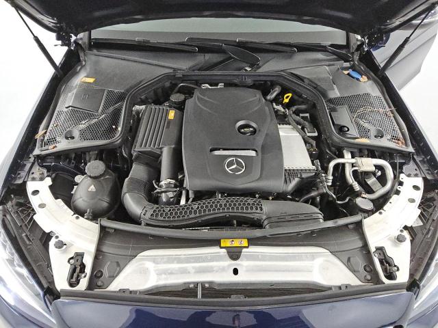 WDDWF4KB1HR244476 - 2017 MERCEDES-BENZ C 300 4MATIC BLUE photo 11