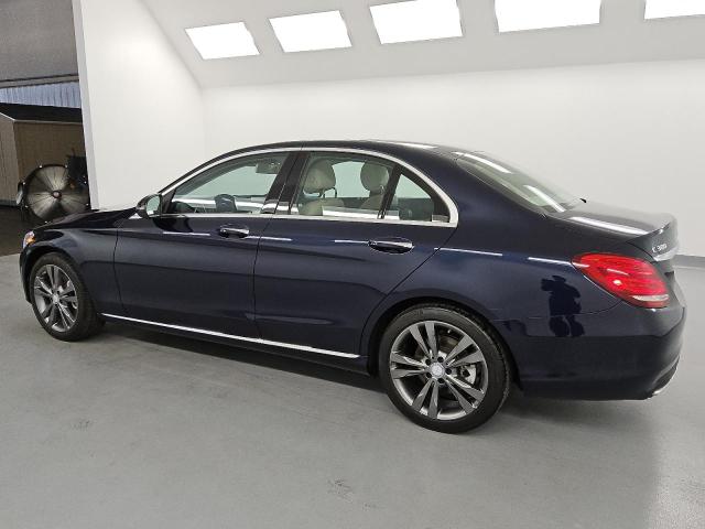 WDDWF4KB1HR244476 - 2017 MERCEDES-BENZ C 300 4MATIC BLUE photo 2