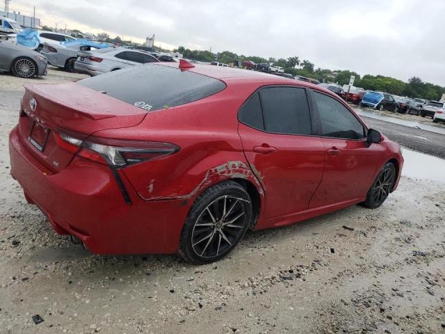 4T1G11AK5NU498662 - 2022 TOYOTA CAMRY SE 红色 照片 3