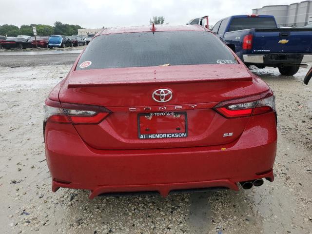 4T1G11AK5NU498662 - 2022 TOYOTA CAMRY SE 红色 照片 6