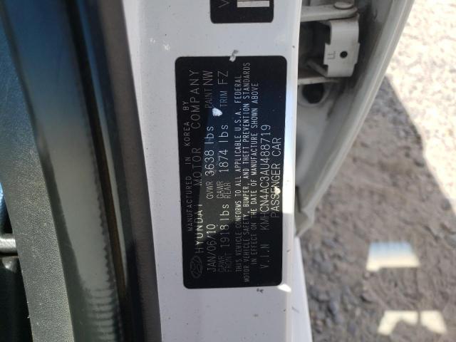KMHCN4AC3AU488719 - 2010 HYUNDAI ACCENT GLS 白色 照片 12