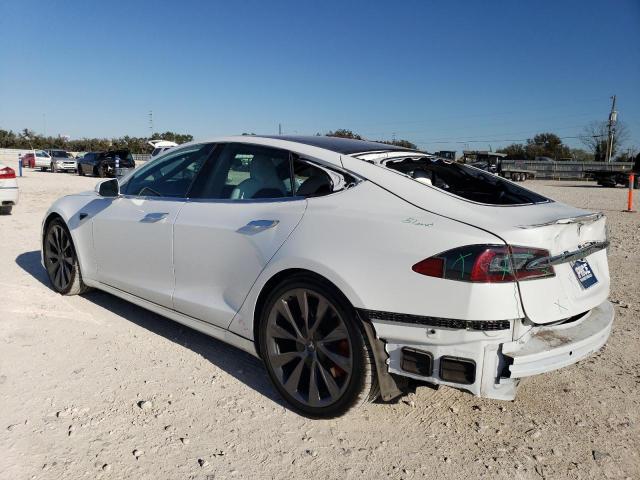5YJSA1E48LF414592 - 2020 TESLA MODEL S WHITE photo 2