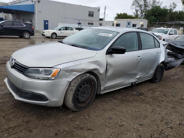 3VW2K7AJ2CM333611 - 2012 VOLKSWAGEN JETTA BASE SILVER photo 1