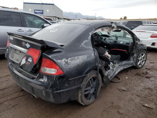 2HGFA55589H703459 - 2009 HONDA CIVIC SI BLACK photo 3