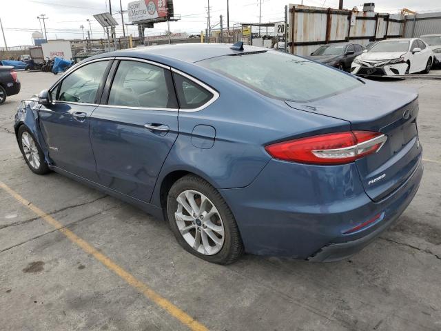 3FA6P0MU0KR208925 - 2019 FORD FUSION SEL Mavi foto 2
