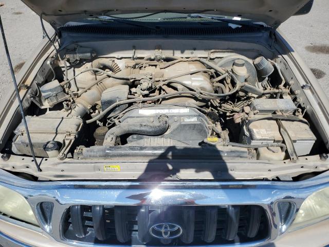 5TEGN92N92Z098641 - 2002 TOYOTA TACOMA DOUBLE CAB PRERUNNER GOLD photo 11