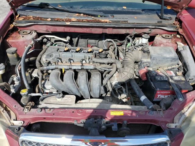 1NXBR32E15Z370264 - 2005 TOYOTA COROLLA CE RED photo 11