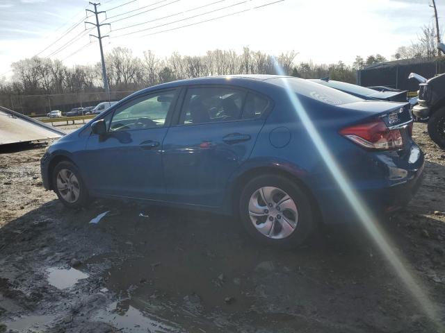 2HGFB2F5XFH504127 - 2015 HONDA CIVIC LX BLUE photo 2