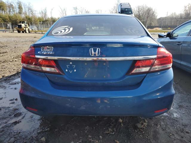 2HGFB2F5XFH504127 - 2015 HONDA CIVIC LX BLUE photo 6