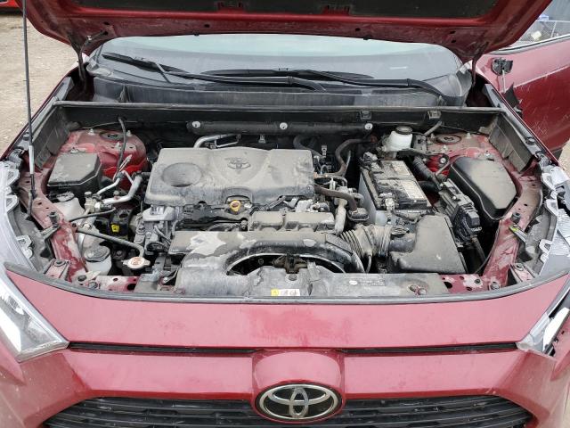 2T3P1RFV7MW227318 - 2021 TOYOTA RAV4 XLE BURGUNDY photo 11