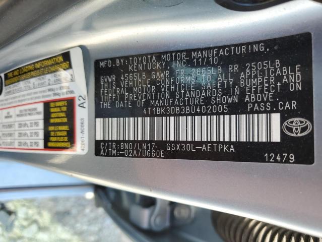 4T1BK3DB3BU402005 - 2011 TOYOTA AVALON BASE ლურჯი ფოტო 13