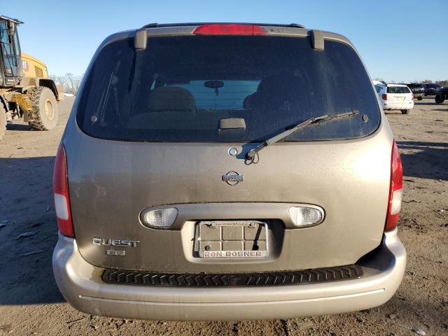 4N2ZN16T22D800243 - 2002 NISSAN QUEST SE TAN photo 6