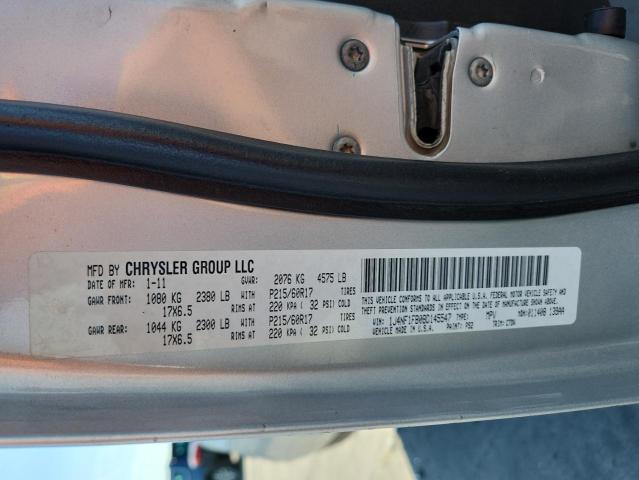 1J4NF1FB0BD145547 - 2011 JEEP COMPASS SPORT Серебристый фото 13