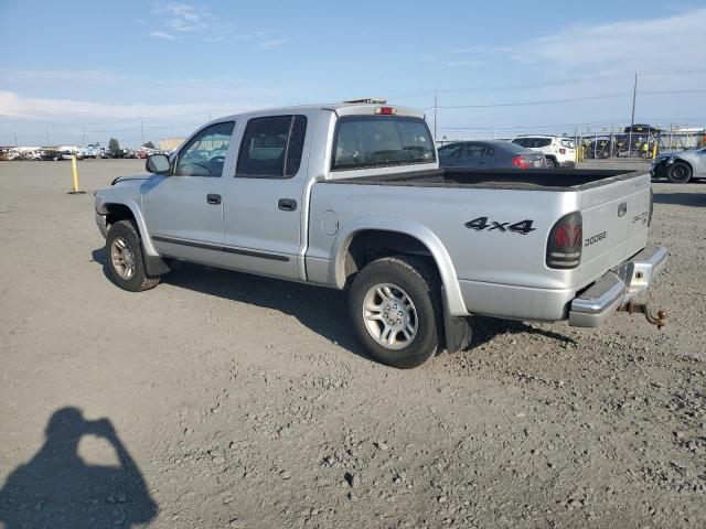 1D7HG48N83S124490 - 2003 DODGE DAKOTA QUAD SLT Srebrny zdjęcie 2