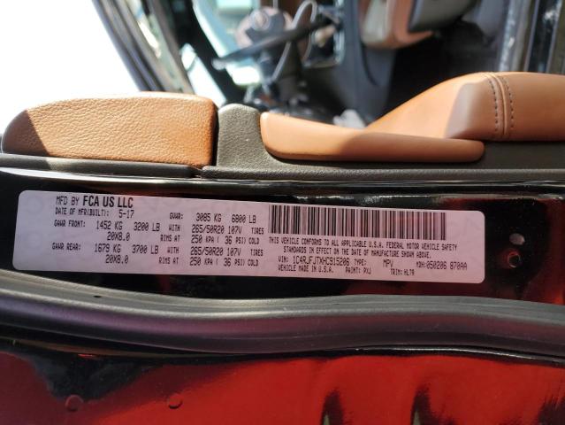 1C4RJFJTXHC915206 - 2017 JEEP GRAND CHER SUMMIT შავი ფოტო 12