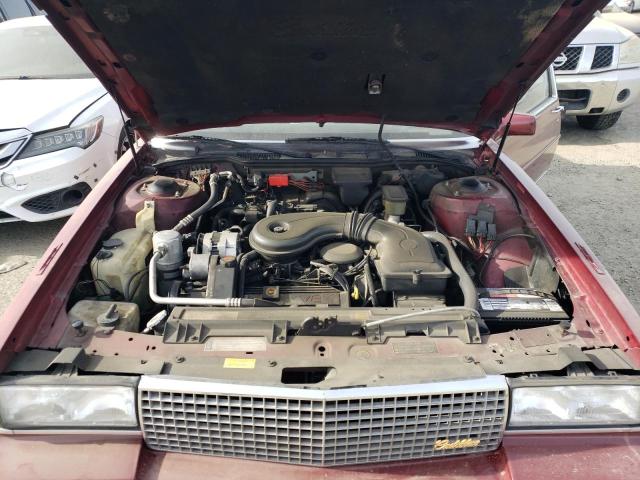 1G6CD1151J4246571 - 1988 CADILLAC DEVILLE BURGUNDY photo 11