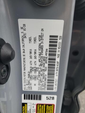 3TMDZ5BN3LM088718 - 2020 TOYOTA TACOMA DOUBLE CAB GRAY photo 13