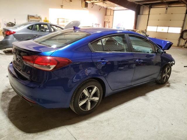 3KPFL4A77JE192157 - 2018 KIA FORTE LX BLUE photo 3