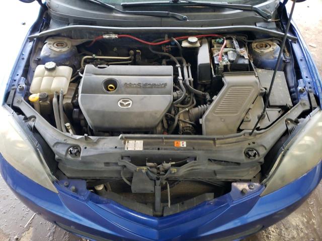 JM1BK343181842439 - 2008 MAZDA 3 HATCHBACK BLUE photo 11