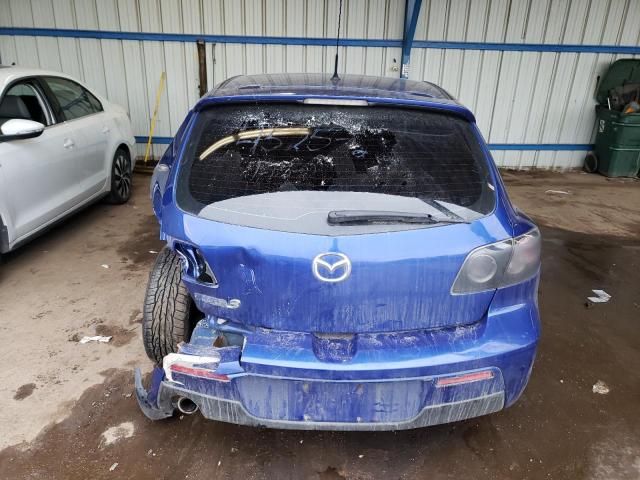 JM1BK343181842439 - 2008 MAZDA 3 HATCHBACK BLUE photo 6