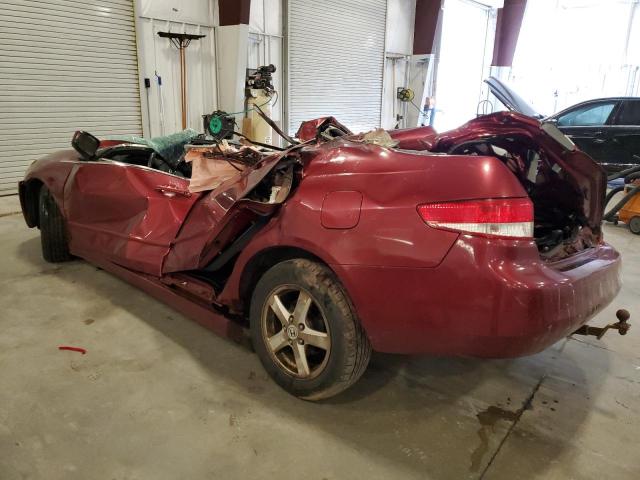 1HGCM56814A164130 - 2004 HONDA ACCORD EX MAROON photo 2