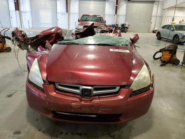 1HGCM56814A164130 - 2004 HONDA ACCORD EX MAROON photo 5