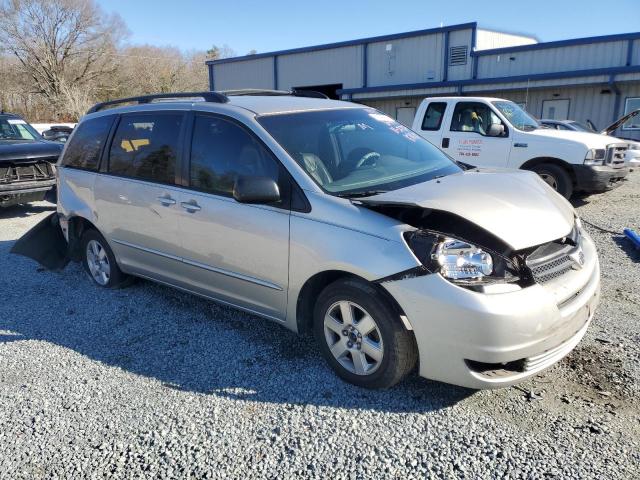 5TDZA23C55S236444 - 2005 TOYOTA SIENNA CE TAN photo 4