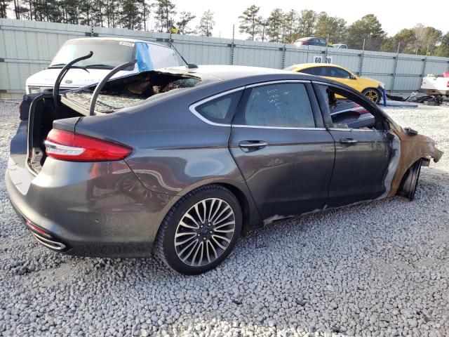 3FA6P0H96HR410781 - 2017 FORD FUSION SE GRAY photo 3