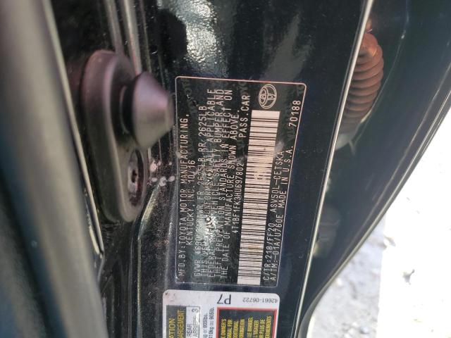 4T1BF1FK3HU697802 - 2017 TOYOTA CAMRY LE BLACK photo 13