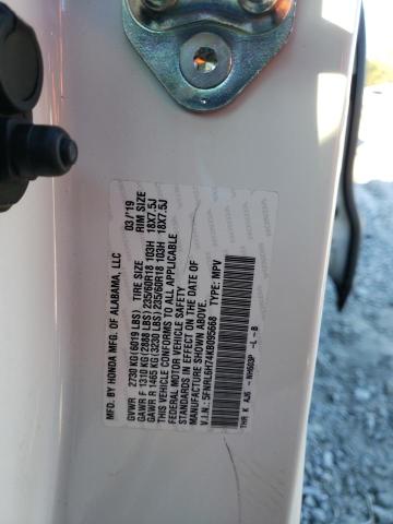 5FNRL6H74KB095668 - 2019 HONDA ODYSSEY EXL WHITE photo 13