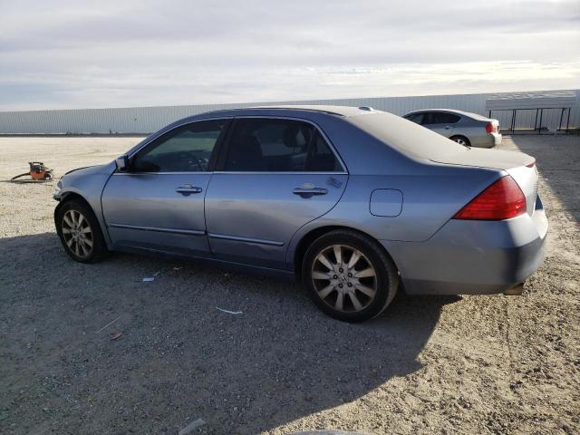 1HGCM66877A003193 - 2007 HONDA ACCORD EX BLUE photo 2