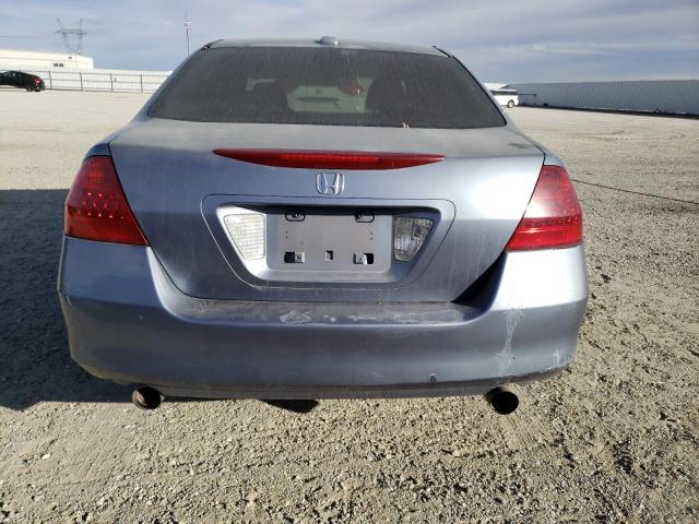 1HGCM66877A003193 - 2007 HONDA ACCORD EX BLUE photo 6