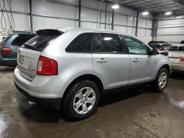 2FMDK3JC5CBA42135 - 2012 FORD EDGE SEL SILVER photo 3