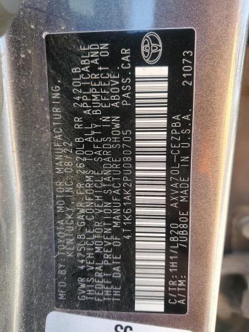 4T1K61AK2PU080705 - 2023 TOYOTA CAMRY XSE GRAY photo 13