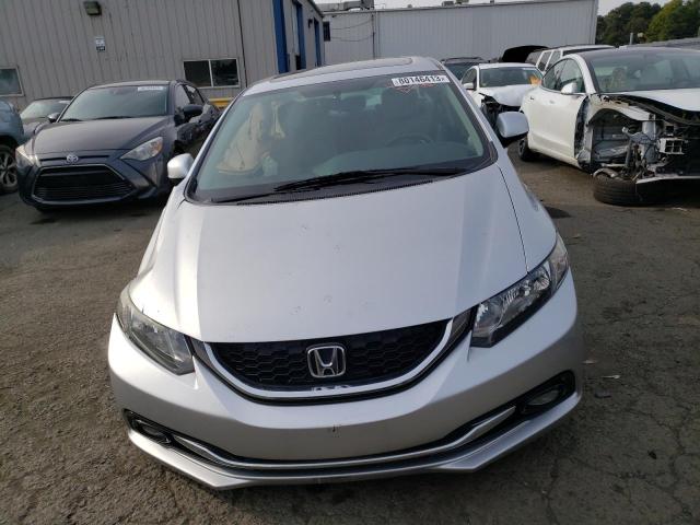 19XFB2F91DE261978 - 2013 HONDA CIVIC EXL ვერცხლისფერი ფოტო 5