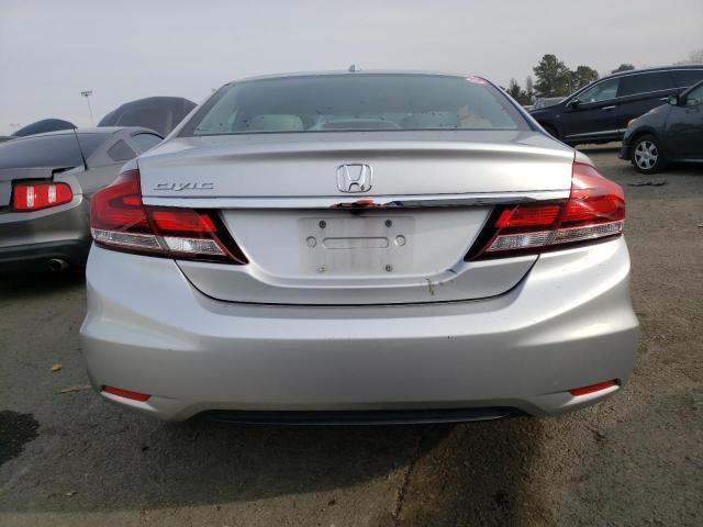 19XFB2F91DE261978 - 2013 HONDA CIVIC EXL ვერცხლისფერი ფოტო 6
